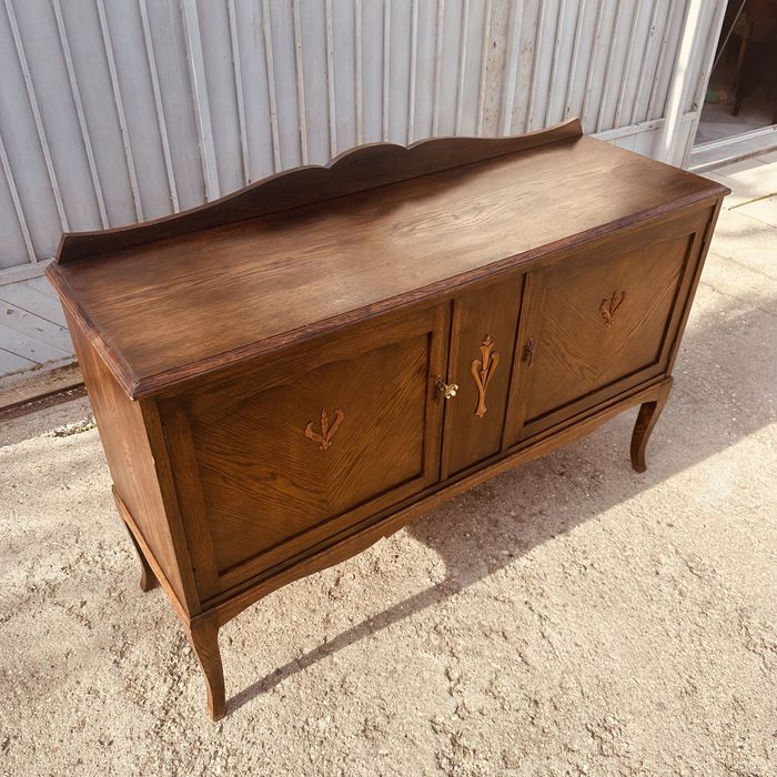 Шведски винтидж бюфет / скрин – масив, 1930–1940 г.