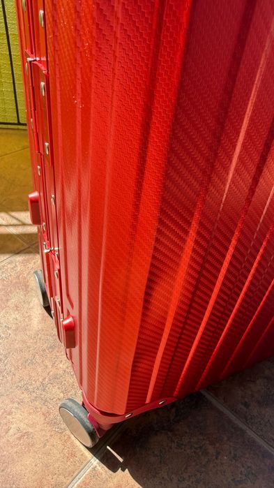 Troller Valiza calatorie aluminiu MVST Select - gen RIMOWA rosie rosu