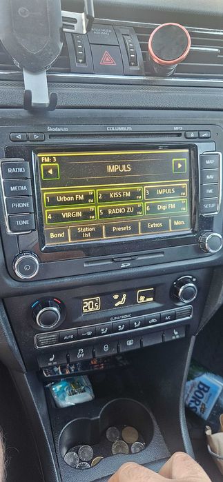 Navigatie Originala Skoda  Columbus Cu MP3 Slot SD Card