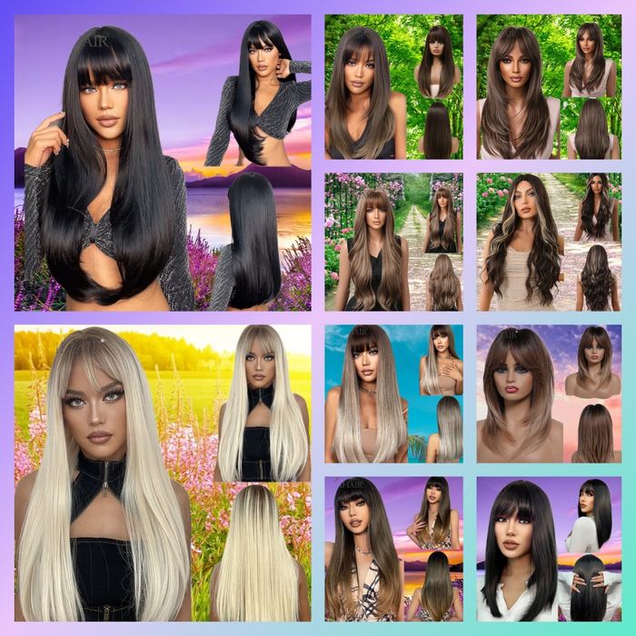 Модные модели парики, хвосты. Термостойкие.