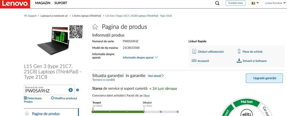 LENOVO 2023 THINKPAD 3 AMD Ryzen 3 PRO 5475U Radeon  2.70 GHz RAM 16GB