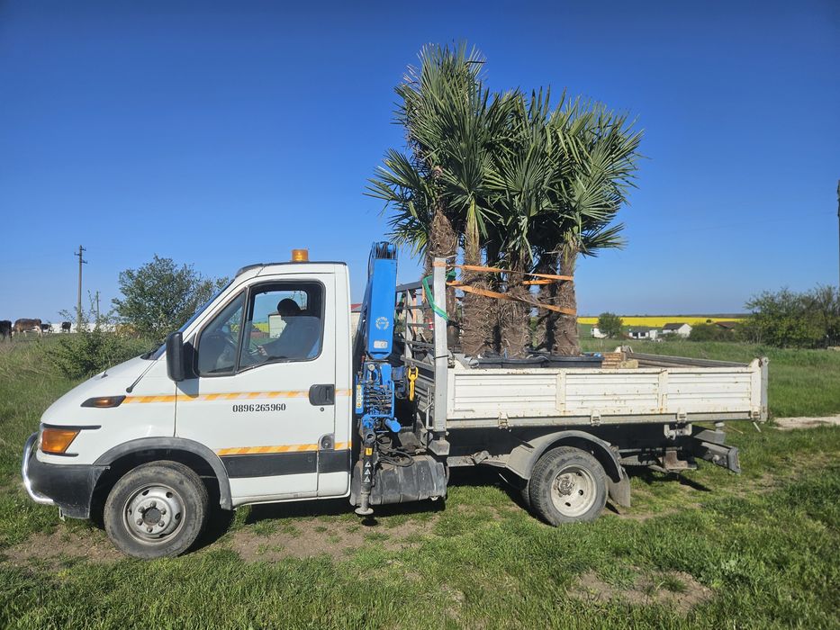 Бобкат мини багер и самосвал с кран скеле и хюнебеци