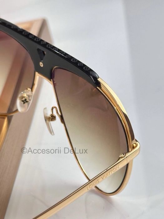 Ochelari de Soare Louis Vuitton Dourado Pilot Z1030E Noi Full Box [Verificare Colet] Gold