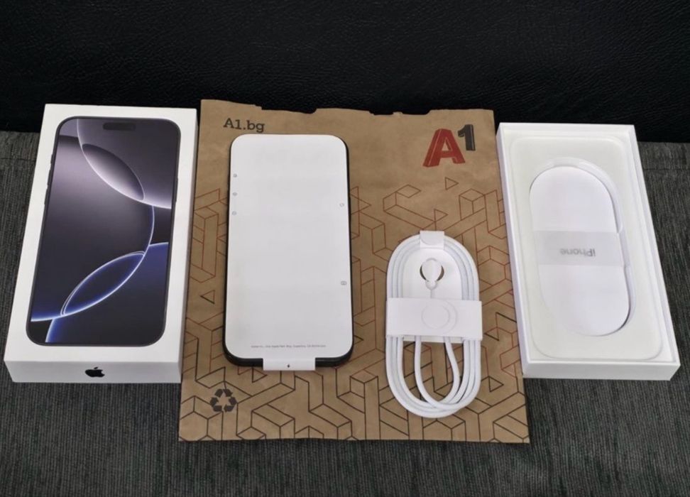 КАТО НОВ 256GB iPhone 16 Pro Max Гаранция A1 2026 Black | Черен