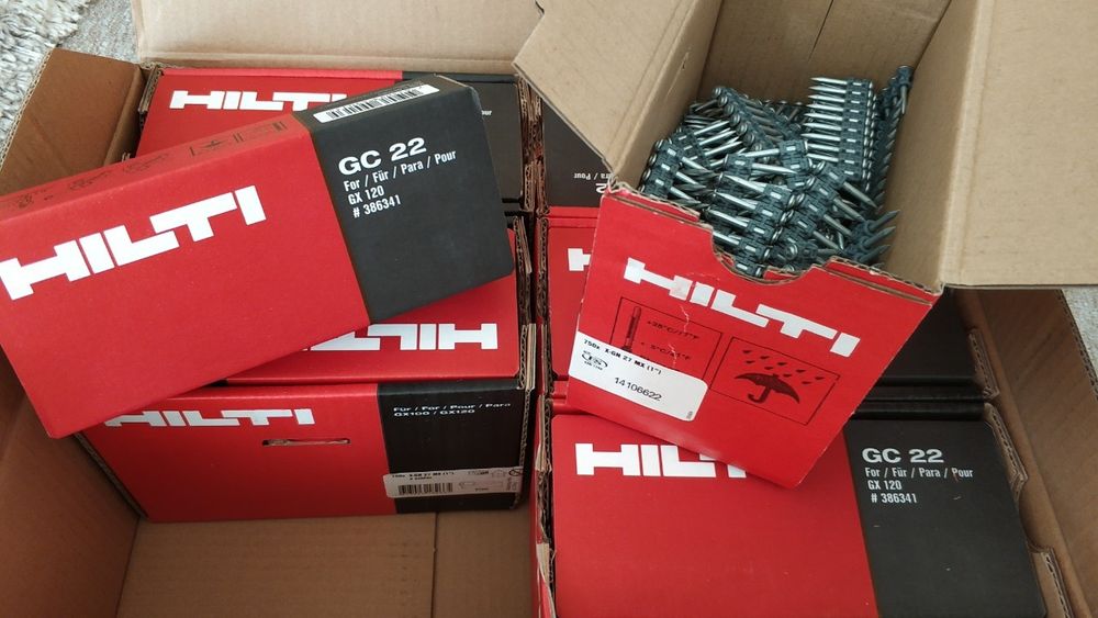 Оргинални Hilti Хилти GX100 GX120 GX3 газ пирони бетон метал гвоздеи