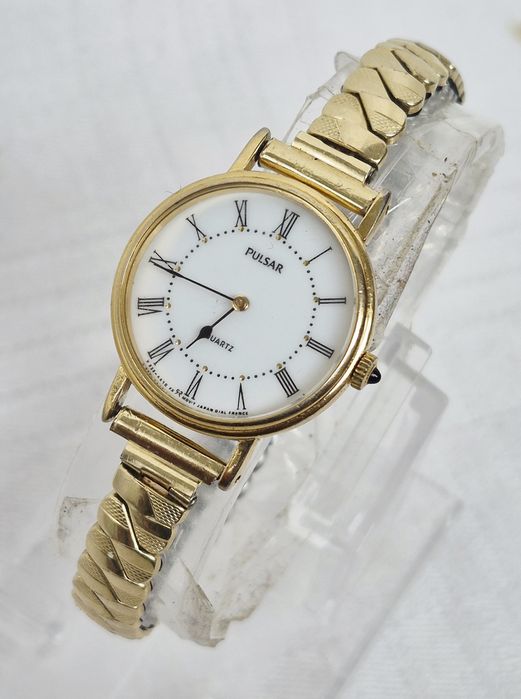 Ceas de damă Pulsar cu quartz, din otel inoxidabil, model V232 0720