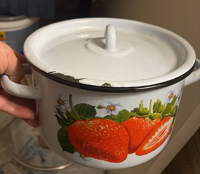 Кастрюля эмалированная 2 литра