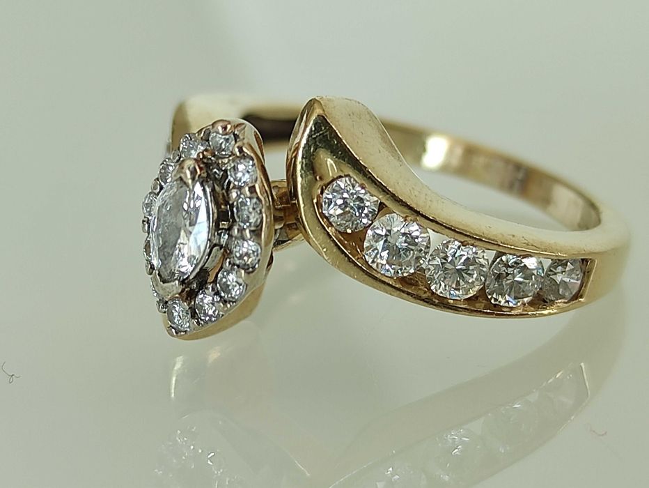 Inel 14k diamante naturale 1.02ct Black Friday!