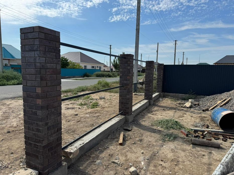 Облицовочные кирпич на забор и тумбы.Атырау,Актау,Жанаозен,Кулсары