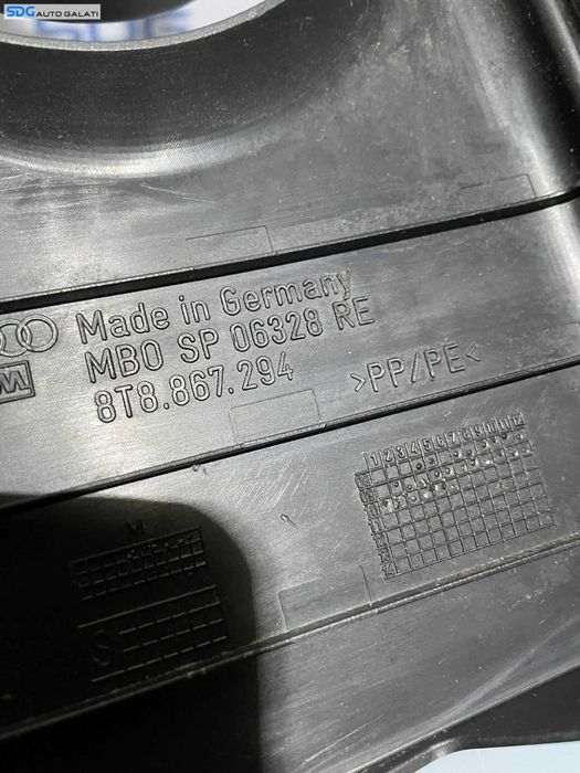 Ornament Stalp Plastic Negru S Line Dreapta Mijloc Audi A5 2008 - 2016 Cod 8T8867293 [1643]