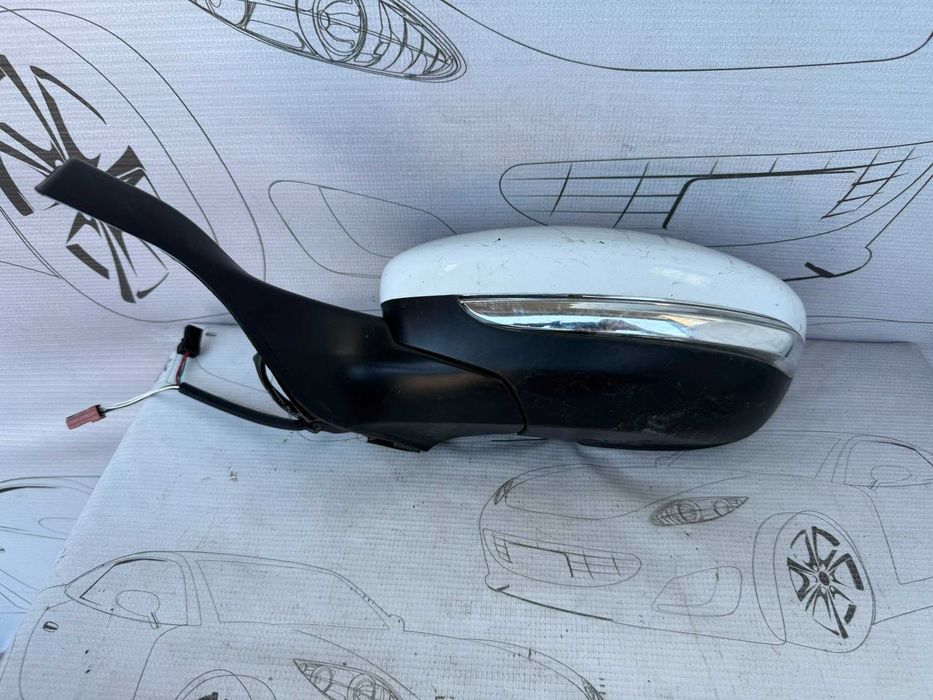 Oglindă Retrovizoare Stânga 4x3 Pini Peugeot 208 Hatchback 1611240280 / [2012-2019] / (5B3)