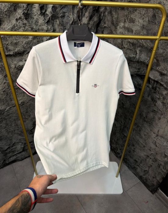 Tricou cu guler GANT