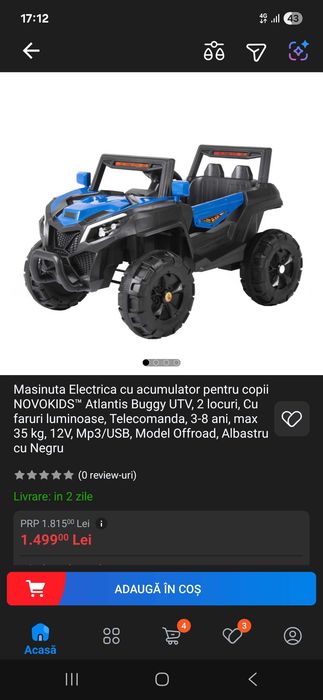 Masinuta electrica copii
