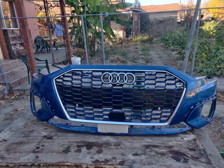 Броня сРешетка за Audi A3 S-Line 2021-2023г.