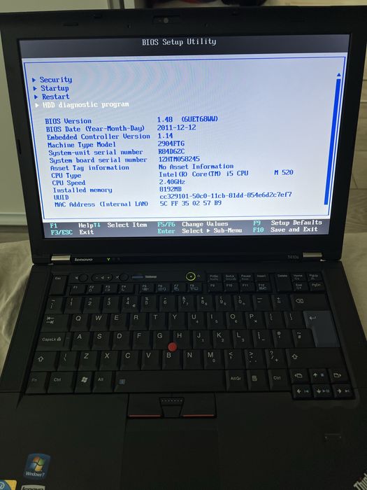 Lenovo ThinkPad T410s (funcțional, nefolosit, conditie impecabilă)