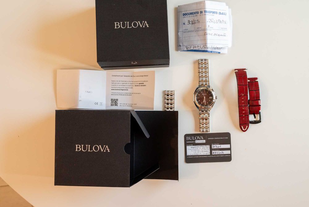 Bulova Jet Star roșu – ref. 96B401 | Full set