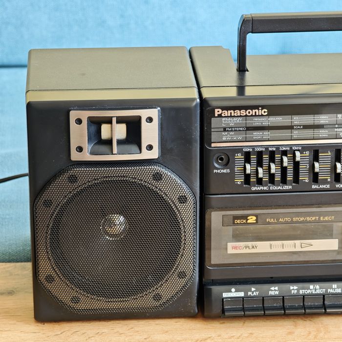 Ретро касетофон Panasonic RX-CT800 – 5-Band Portable Stereo Component System