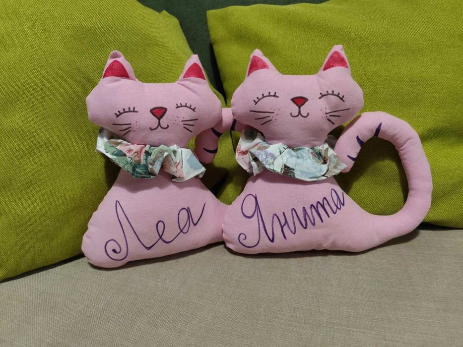 Играчка коте ръчно изработена