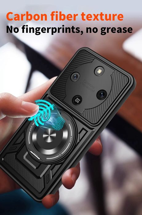 Honor Magic 8 Lite / RUGGED MAGSAFE Удароустойчив кейс с пръстен