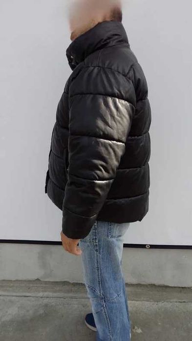 Geacă  din piele ecologică LC Waikiki Classic mărimea  XL - XXL neagră