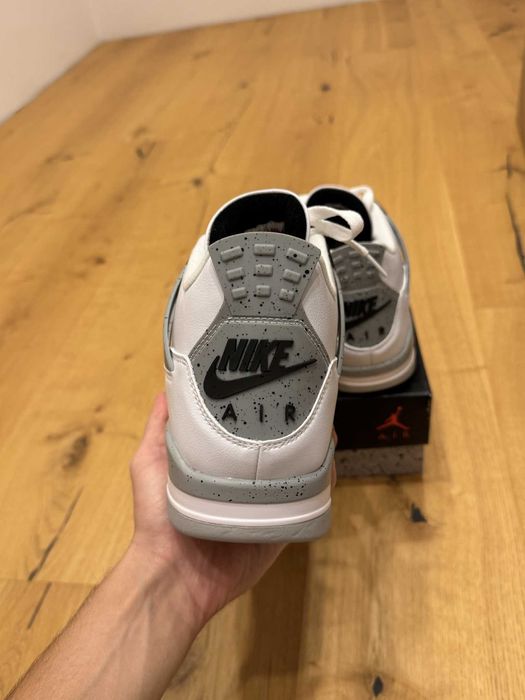 Jordan 4 Retro "White Cement" 48.5EUR Мъжки Кецове + Кутия