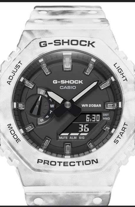 Ceas Sport Barbati Casio g shock ga2100 DIRTY -WHITE Nou,Garantie 2 ani