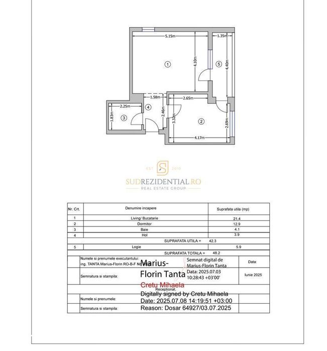 Apartament 2 camere de inchiriat, mobilat si utilat, metrou Ap.Patriei