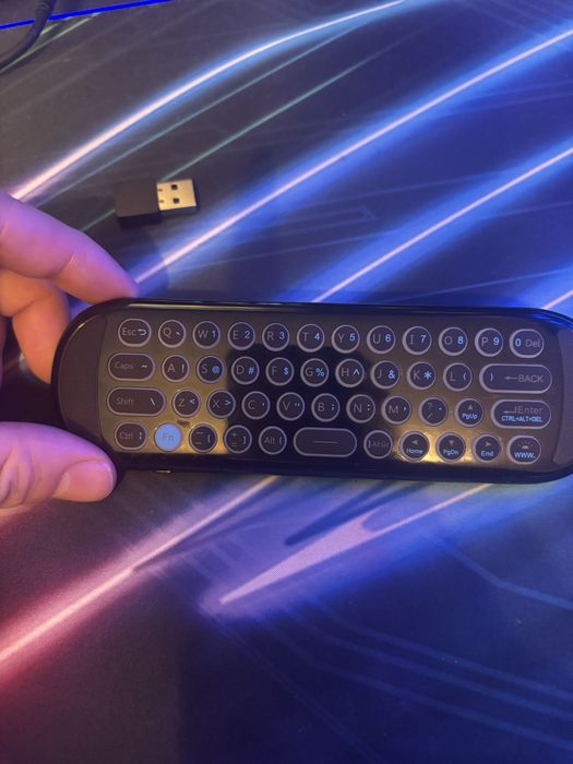 Telecomanda tastatura smart TV, PC, IR 2.4 Air Mouse Giroscop 6axe