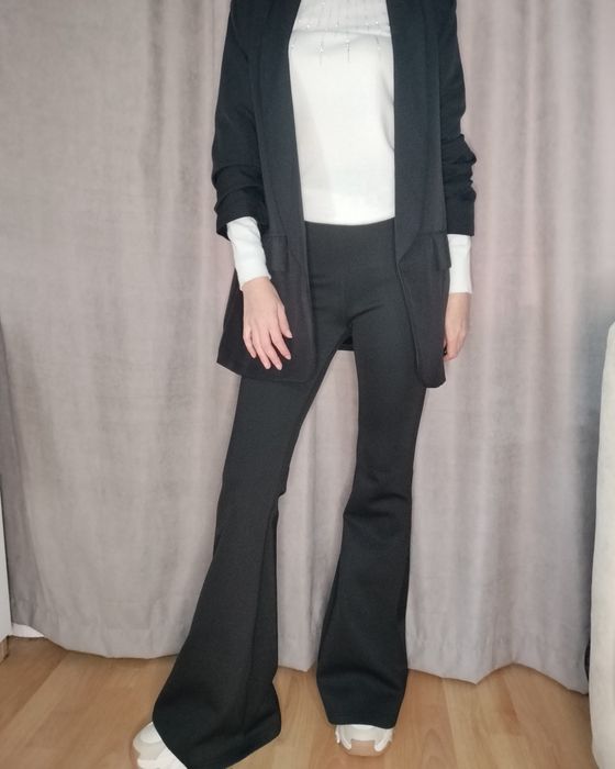 Дамски дънки с камъни, чарлстон,зелени, Baggy fit