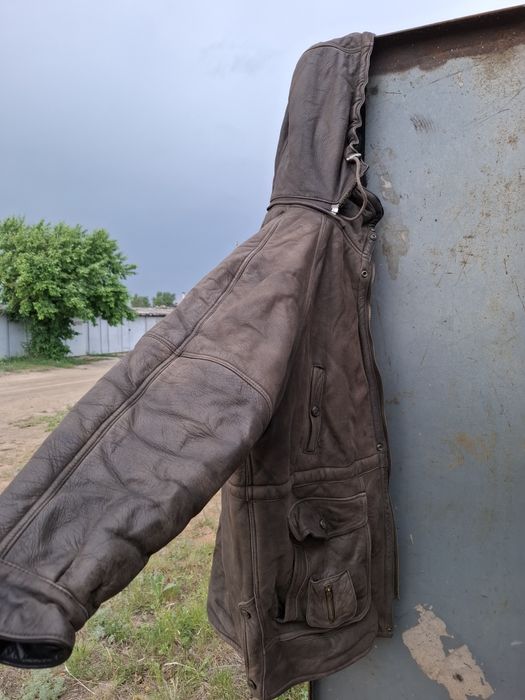 Продам кожаную куртку тёплую