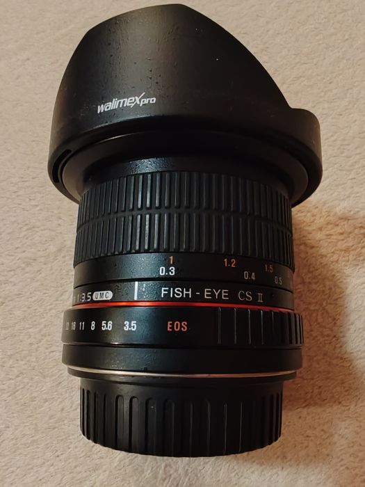 Fish eye Canon EF - Samyang (Walimex) Pro
