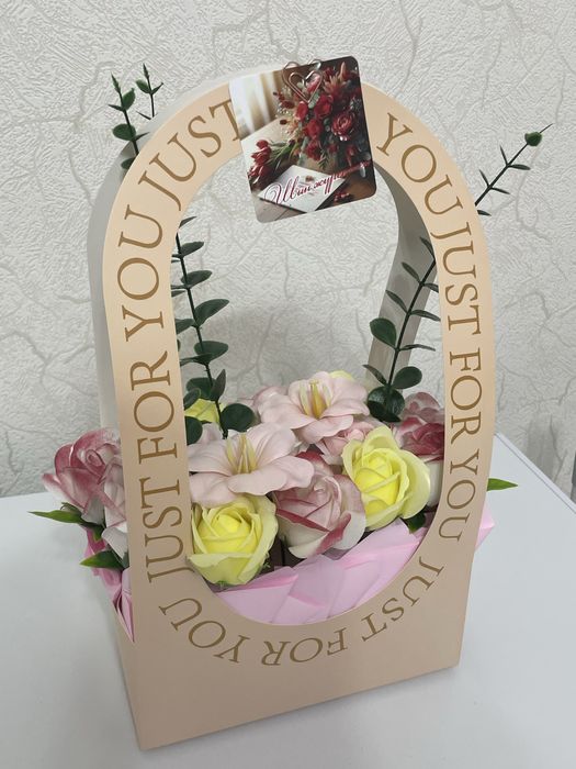 Мыльные розы, букет на 8 марта