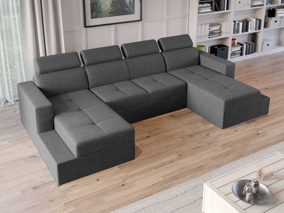 Coltar U Extensibil Paloma plusat aspect lana gri - Transport Gratuit