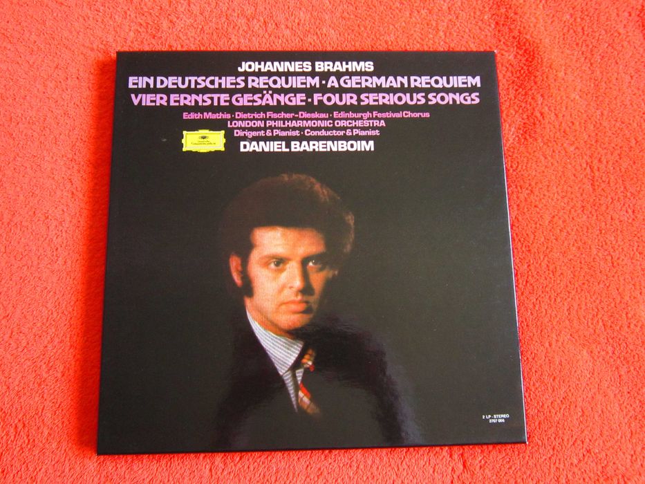 vinil Daniel Barenboim Brahms ‎German Requiem,Four Serious Songs 1972