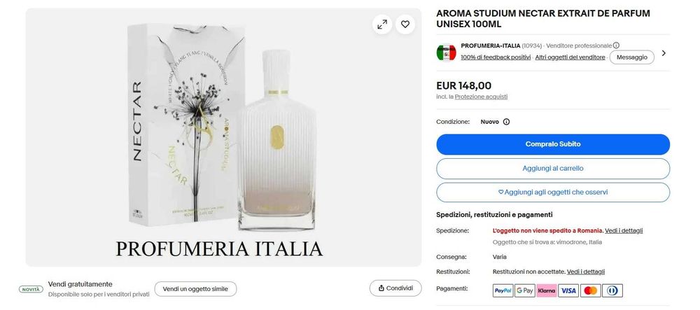 Parfum de nisa Aroma Studium Nectar 100ml Extract de Parfum
