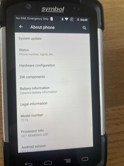 Terminal Zebra TC75 scanner coduri de bare