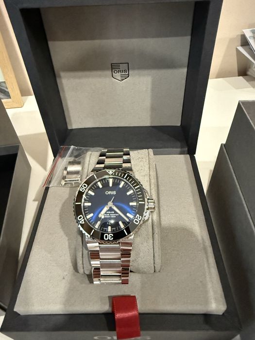 Oris Aquis 43.5 Blue Dial Full Set / Timeland“,