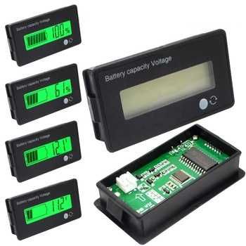 Волтметър lion , lifepo4 lipo 12V24V48V60V72V покзва капацитет процент