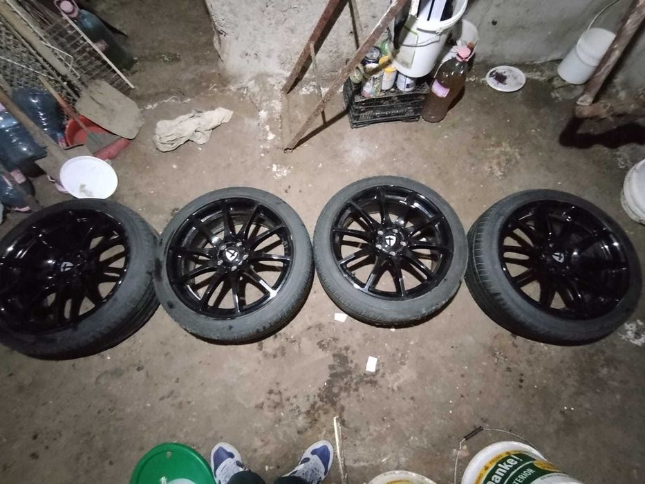 Roti Auto 5x108 cu jante Tomason pe 18 si Cauciucuri Hankook ventus prime DOT 2025 si cauciucuri de iarna