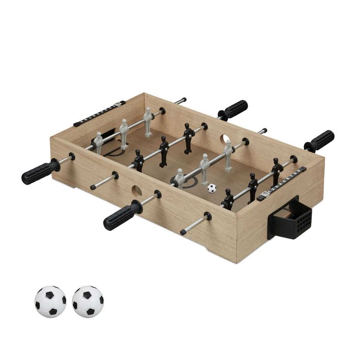 Mini masa de fotbal 12 jucatori 4 manere tablou pentru scor lemn 60x51