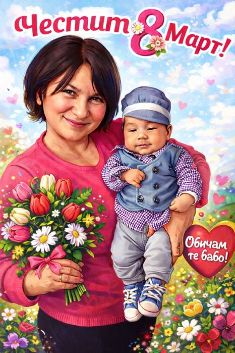 Карикатури по поръчка +подарък гравиран ключодържател