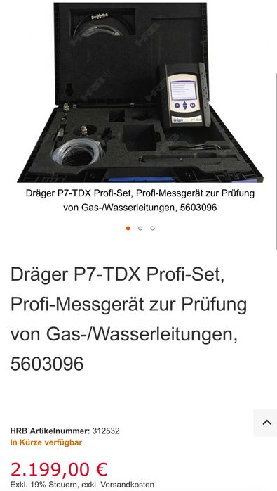 Професионален измервателен уред - Dräger P7-TDX