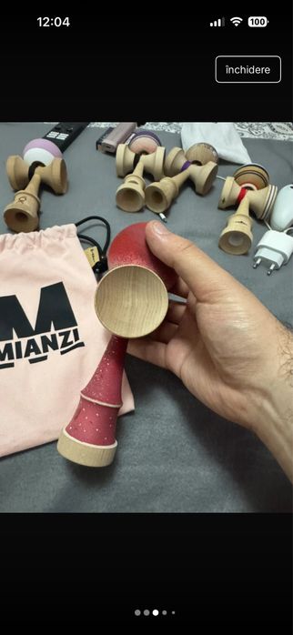 Kendama Miguel Mianzi Nebula Red Gomu Clear