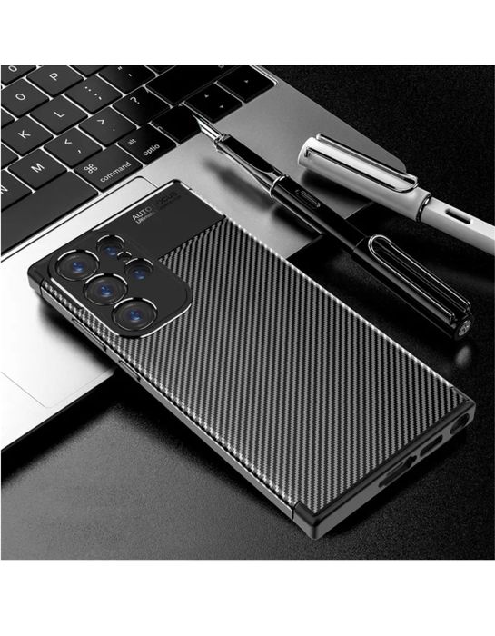 Husa Samsung S21/S22/S23/S24/S25 Plus Ultra 0,5mm Silicon Carbon Blak