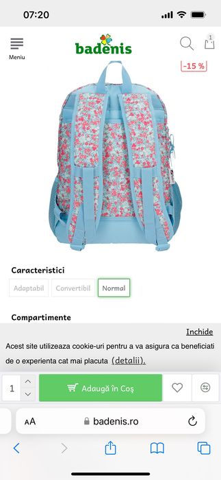 Ghiozdan nou spatios fete Pepe Jeans