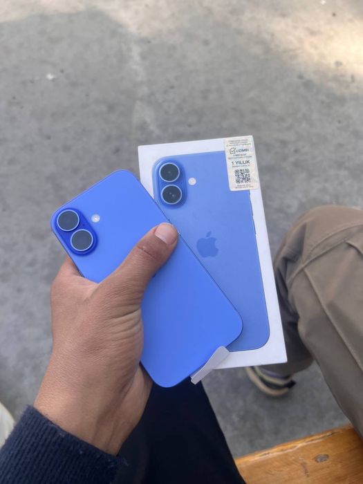 Iphone 16 128 gb yangi sroshni sotiladi yoki abmen