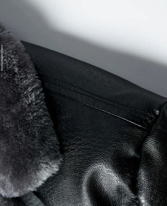 Зимние кожаные куртки для мужчин