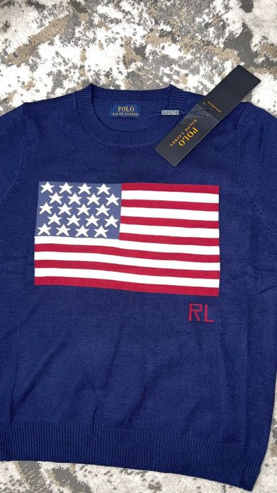 Свитер Polo с американским флагом