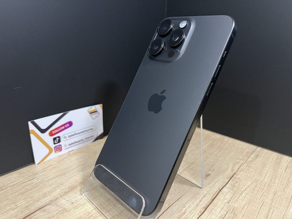 Iphone 15 Pro Max 1Tb Black Titanium Second-Hand Foarte Bun 3 ani gara