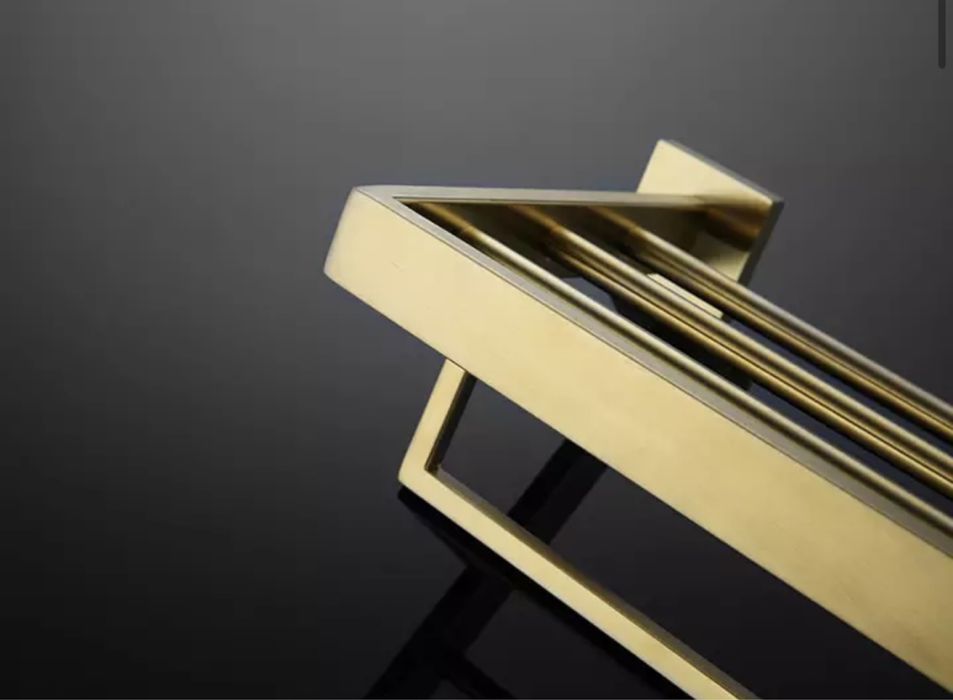 Vand suport prosop/prosoape auriu slefuit mat ,sigilat, nou